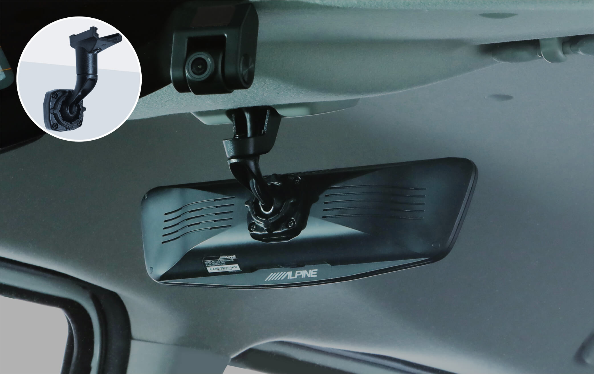 【スズキ】 スペーシア/スペーシア カスタム（MK04系）/【マツダ】フレアワゴン/フレアワゴン カスタム（MM04系）専用 デジタルミラー取付けキット 取付けアーム KTX-M01-SP-94