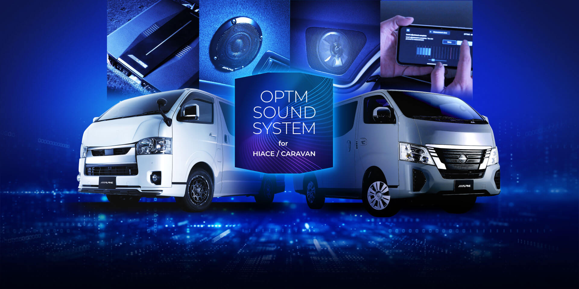 OPTM SOUND SYSTEM for HIACE/CARAVAN