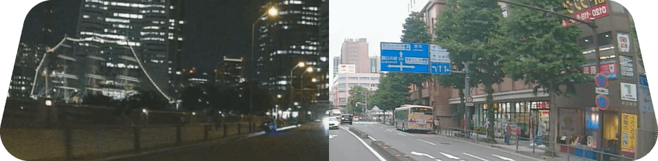 後方視界をはっきり映し出す9型フルHD画質液晶