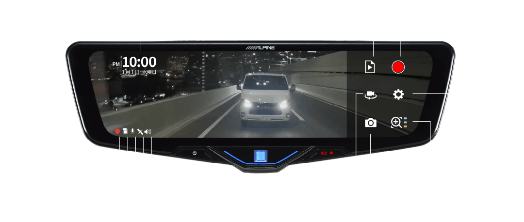 使いやすいユーザーインターフェース（タッチパネル・アイコンレイアウト）