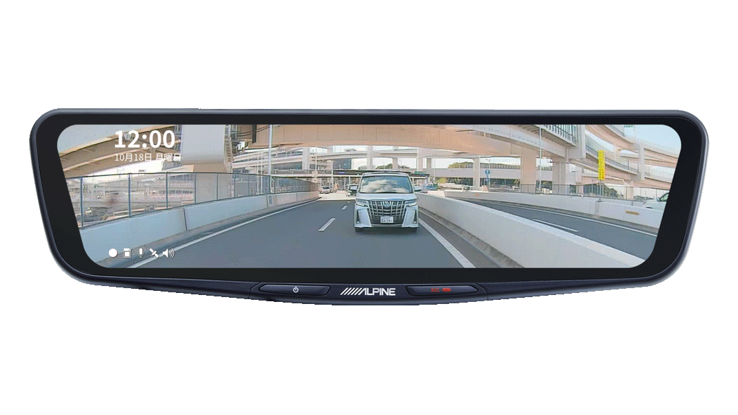 安心のドライブレコーダー ※画像はDVR-DM1200A-IC