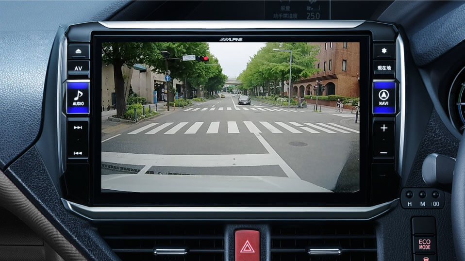 アルパインカーナビと連携してナビ画面での操作や録画の確認ができる