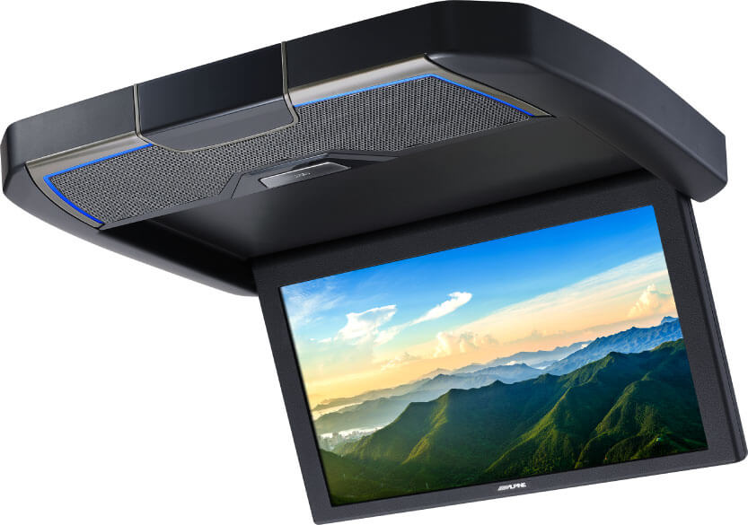 アンプ＋スピーカー搭載後席モニター「クリアサウンドリアビジョン」RXH12Z-LBS-B