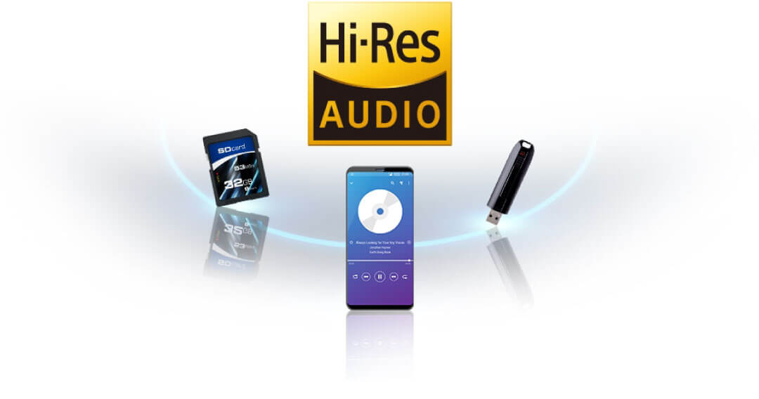 さまざまなハイレゾ音源に対応