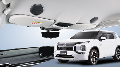 アウトランダー（GN系）専用 メティオサウンド（グリル色：ガンメタリック） MS-165-OU-GN