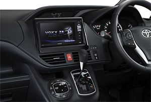 VOXY専用 200㎜ワイドカーナビ「007WV-B-VOZ2」装着イメージ
