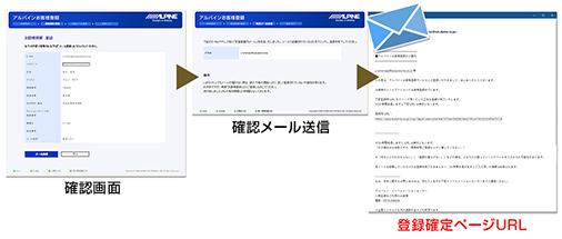 登録内容確認 画像